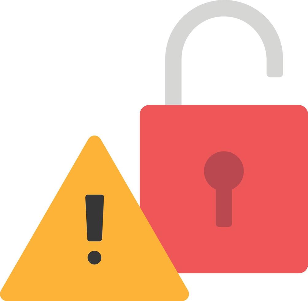 lock alert security 22356690 Vector Art at Vecteezy