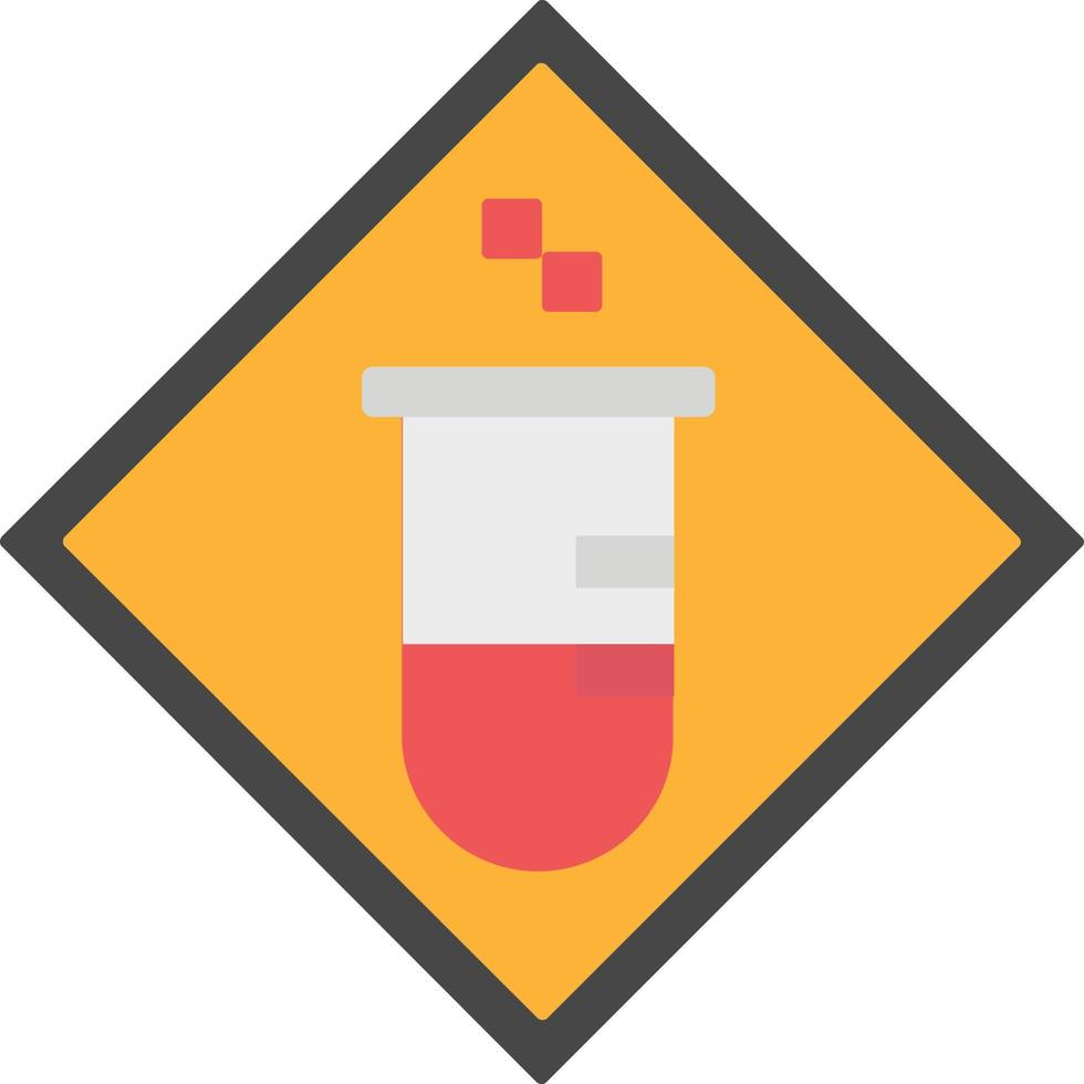 corrosive sign alert vector