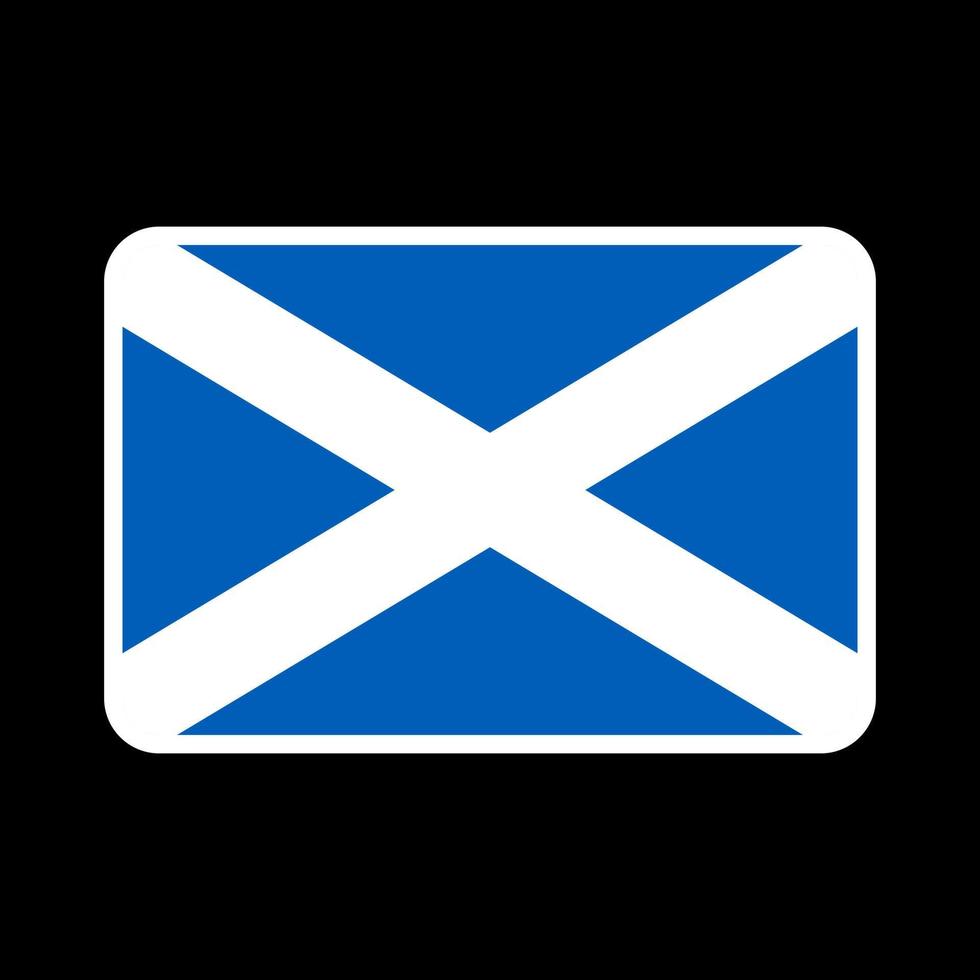 Scotland flag, official colors and proportion. Vector illustration.