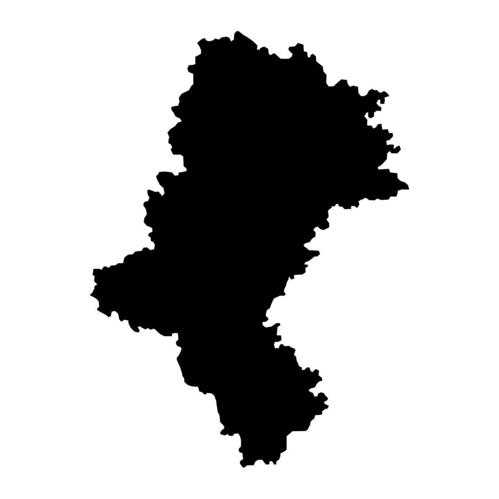 Silesian Voivodeship map, province of Poland. Vector illustration.