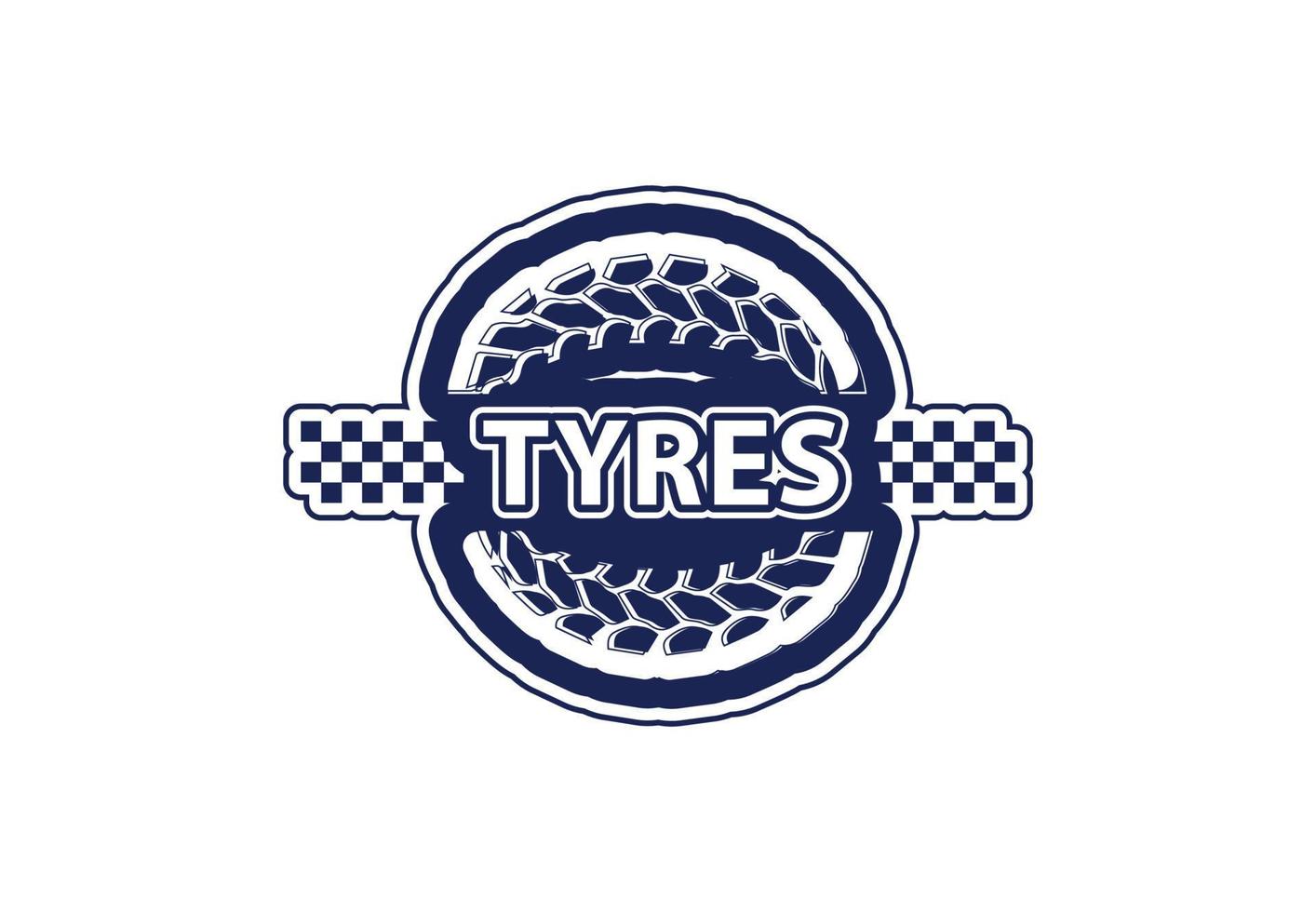 Tyres company logo and icon design template vector