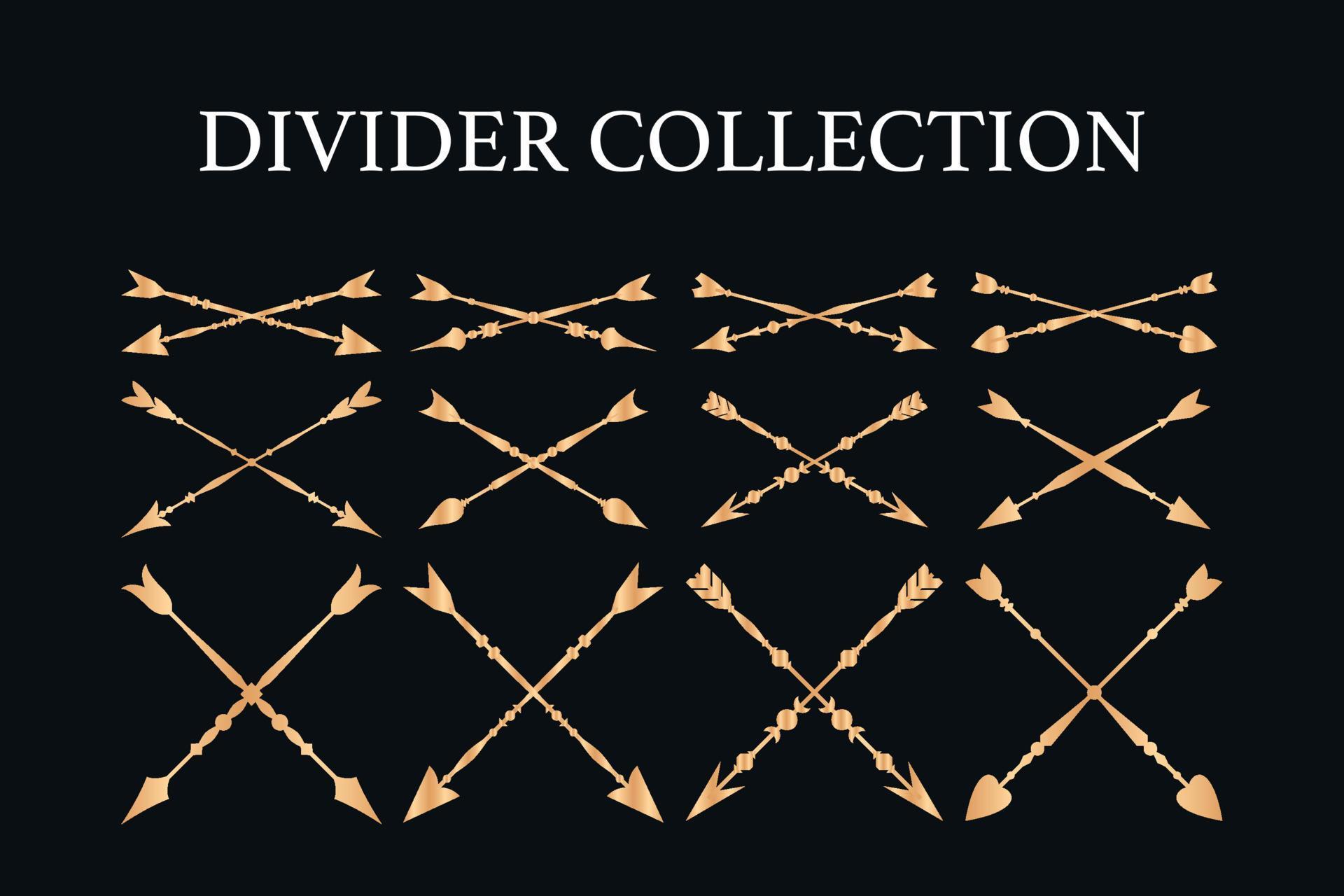 ornament divider collection 22357413 Vector Art at Vecteezy