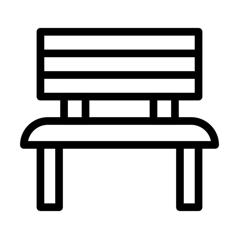 Bench Icon Design vector