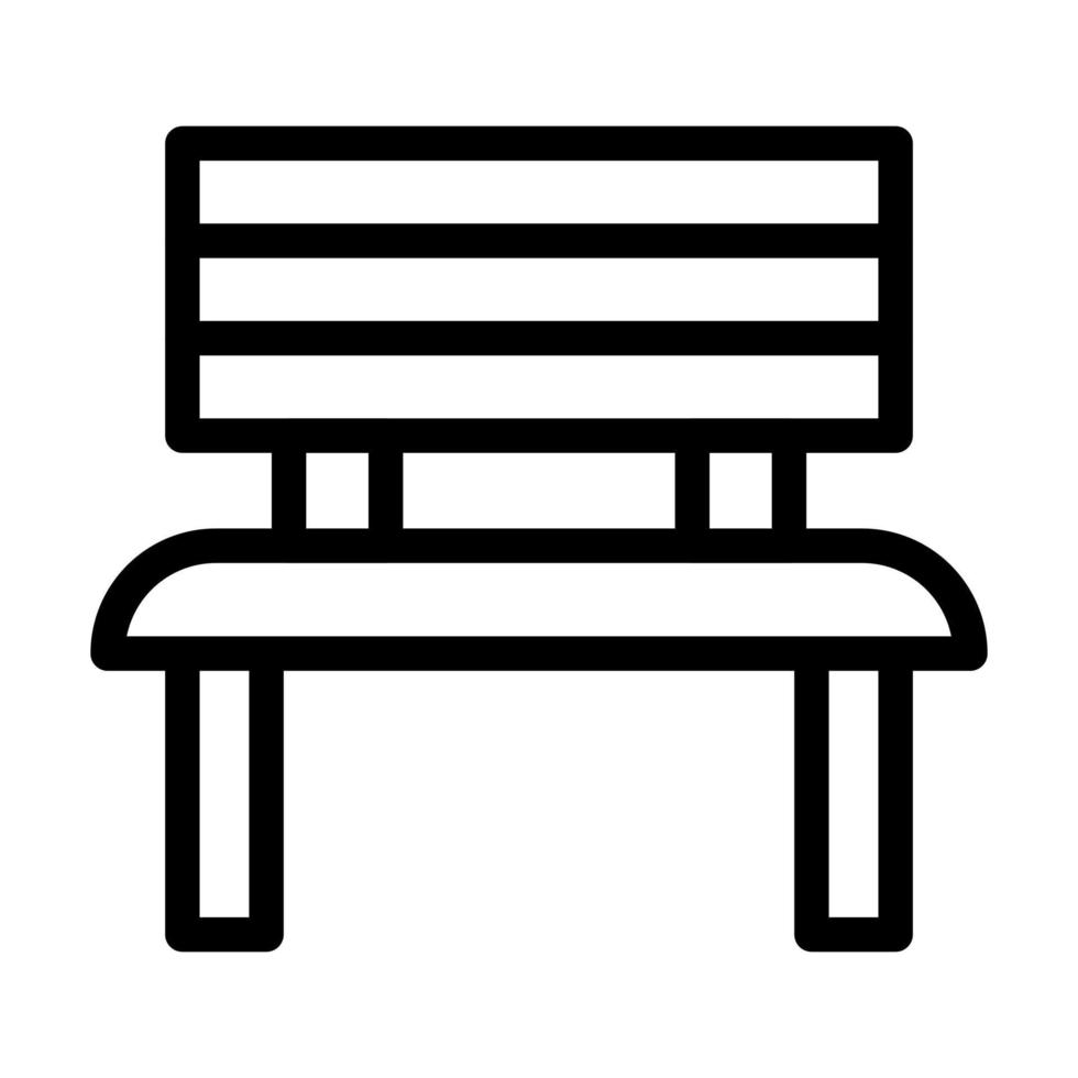 Bench Icon Design vector