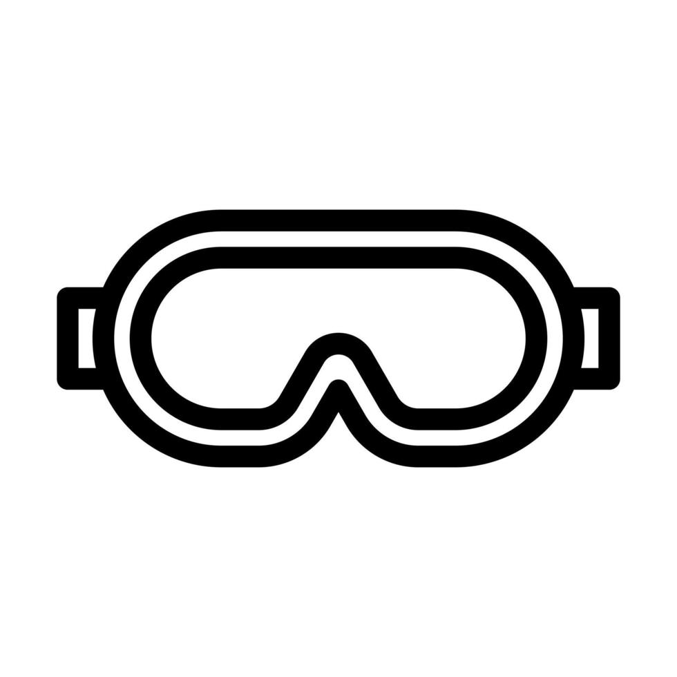 Safety Goggles Icon Design vector