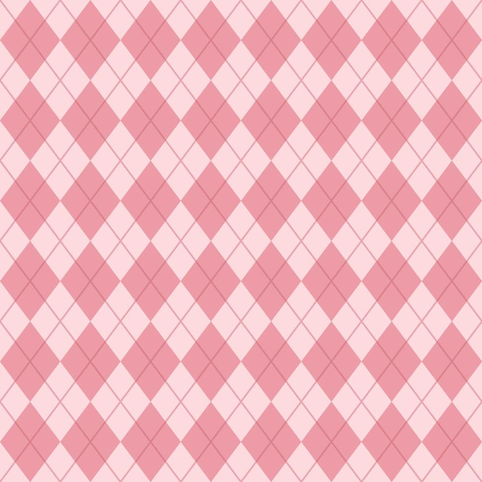 Pink Seamless Argyle Pattern vector