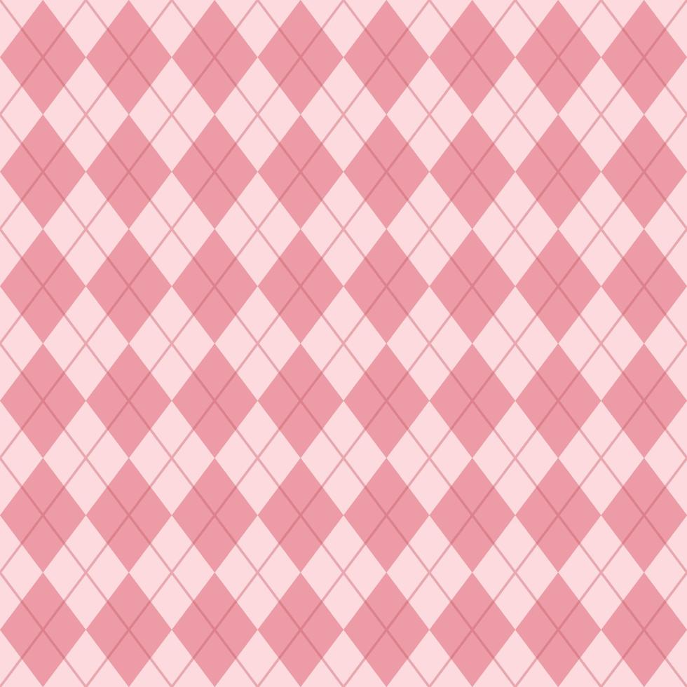 Pink Seamless Argyle Pattern vector