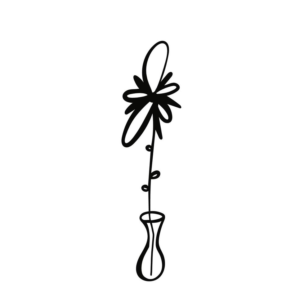 Set of three twigs with purple flowers pinned with a tape. vector
