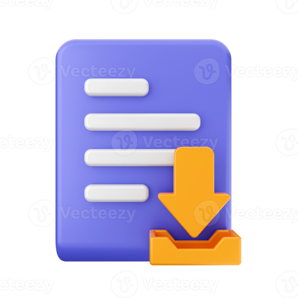 3d file icon illustration png