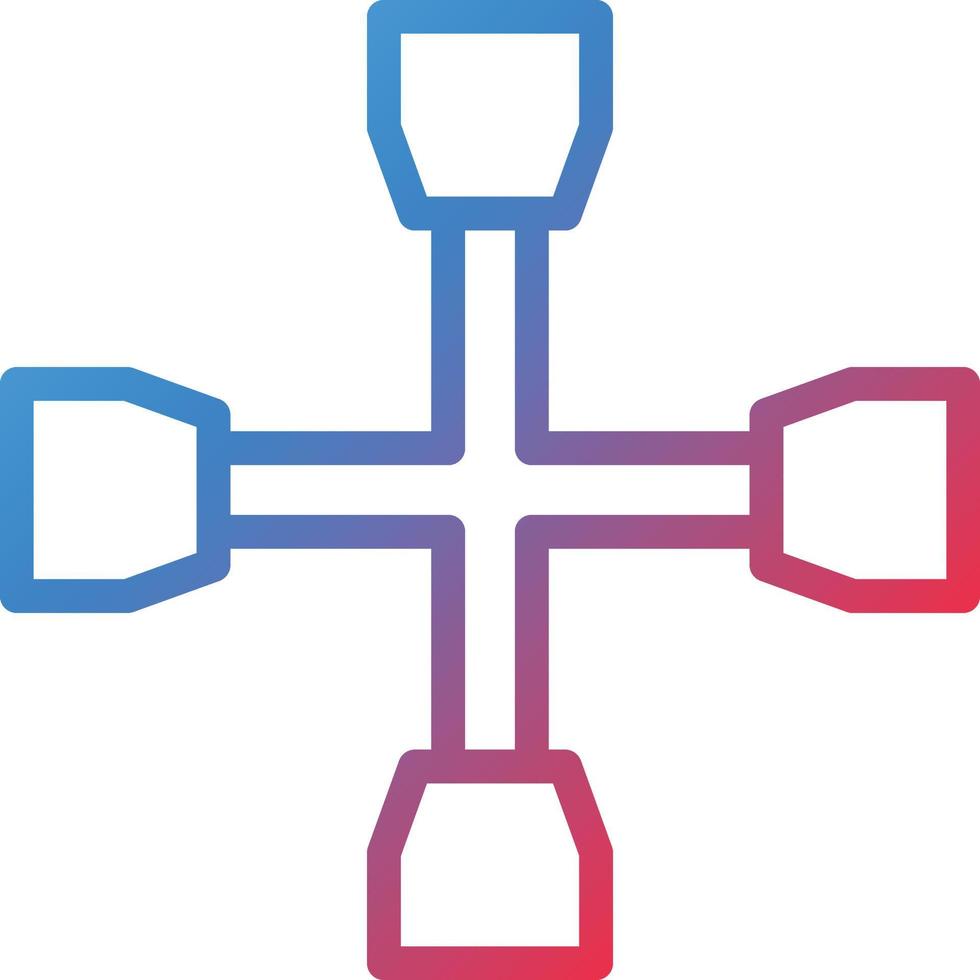 3199 - Cross Wrench.eps vector