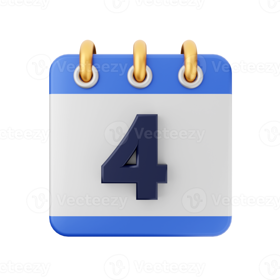 3d calendar icon illustration png