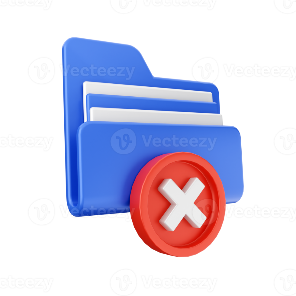 3d folder icon file illustration png