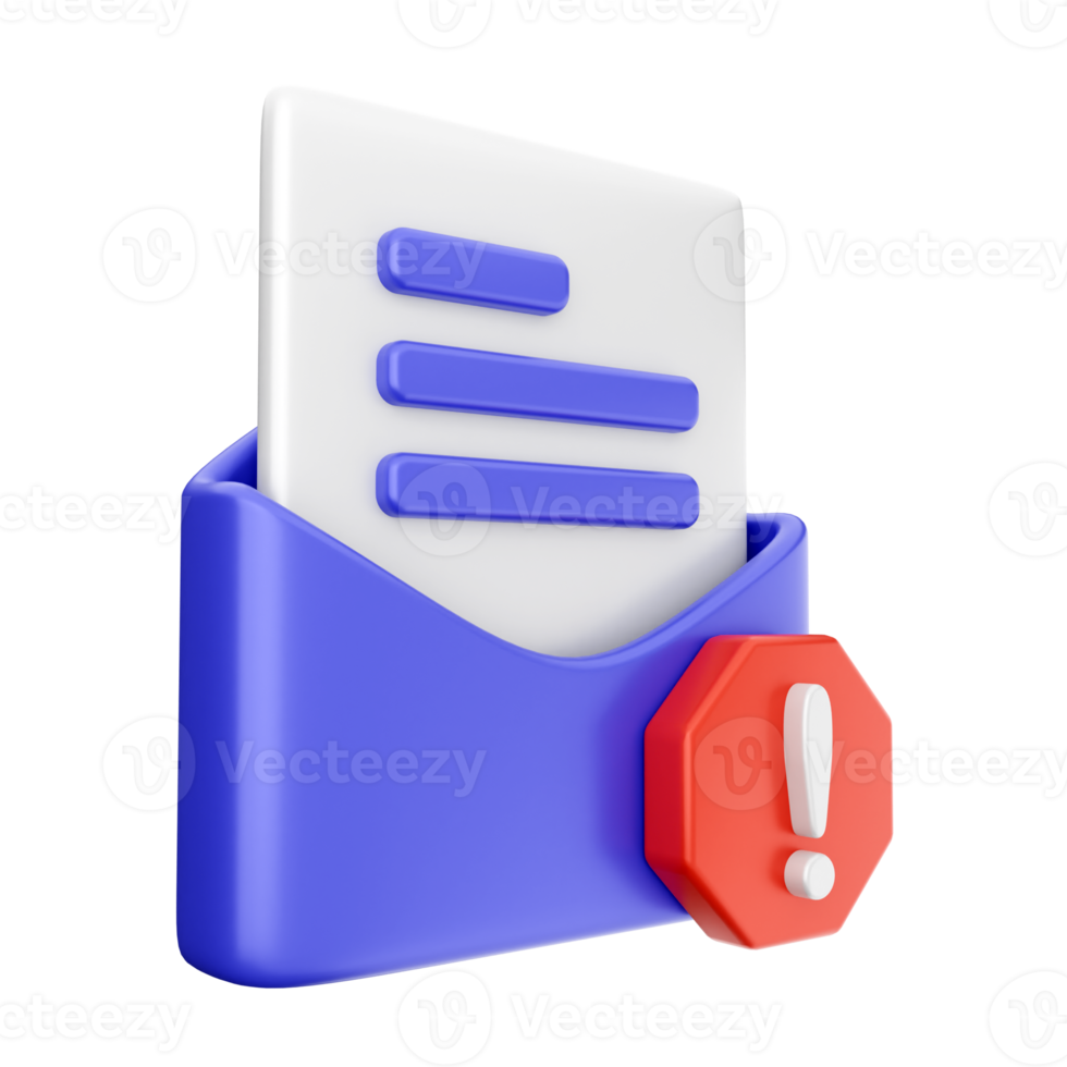 3d email mail message envelope png