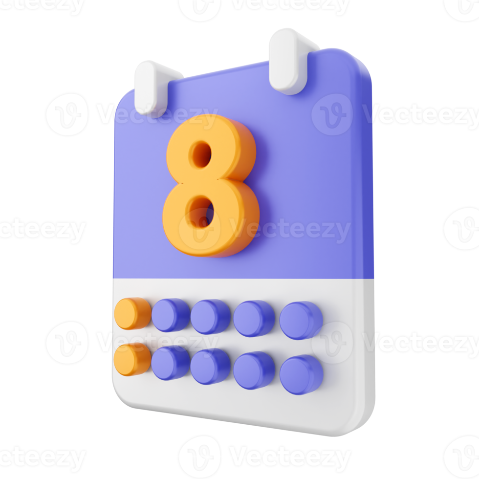 3d kalender icoon illustratie png