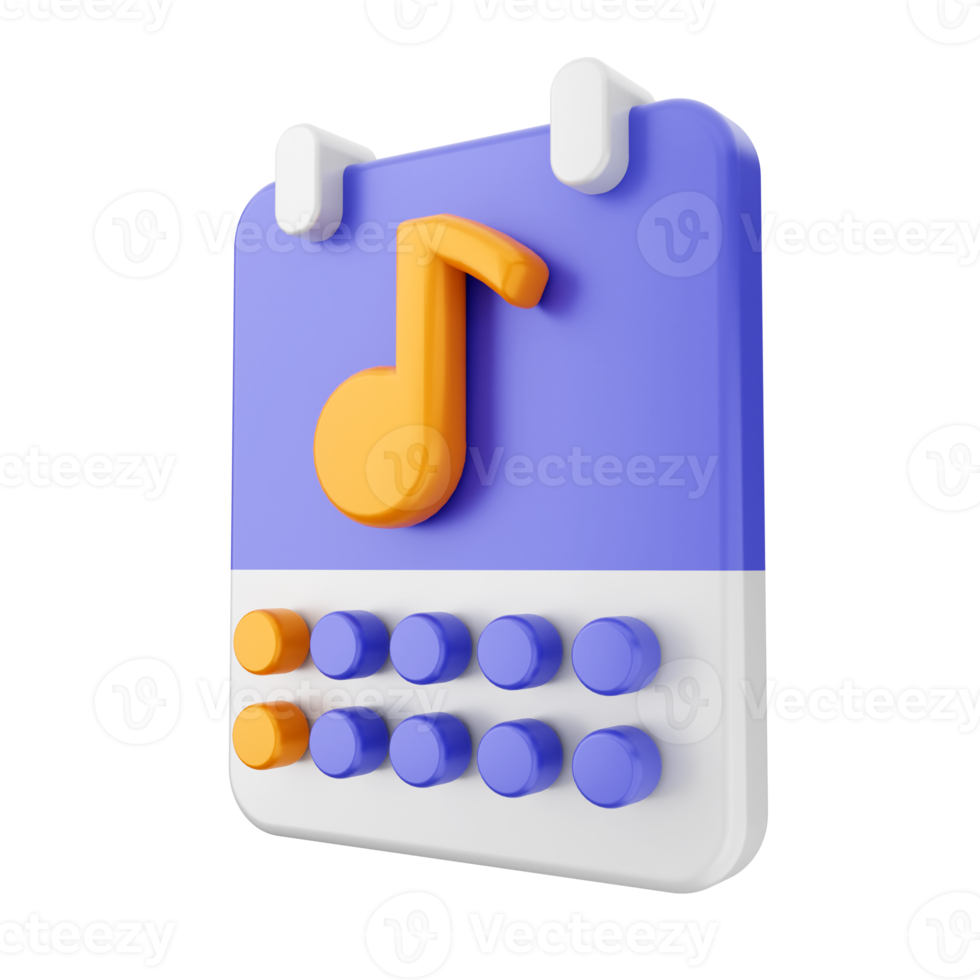 3d calendar icon illustration png