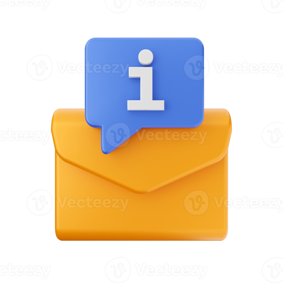 3d mail email message envelope png