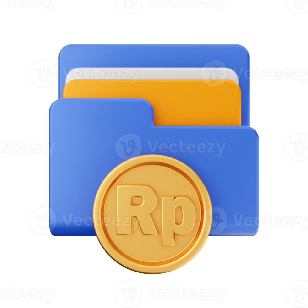 3d file folder icon illustration png