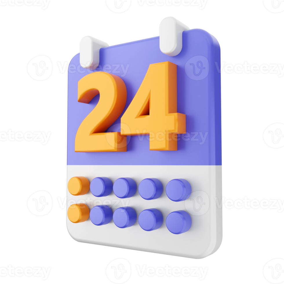 3d calendario icono ilustración png