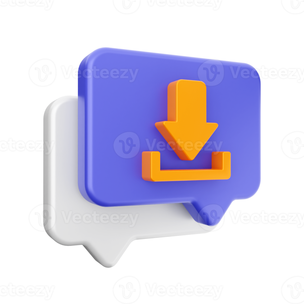 3d chat icon png