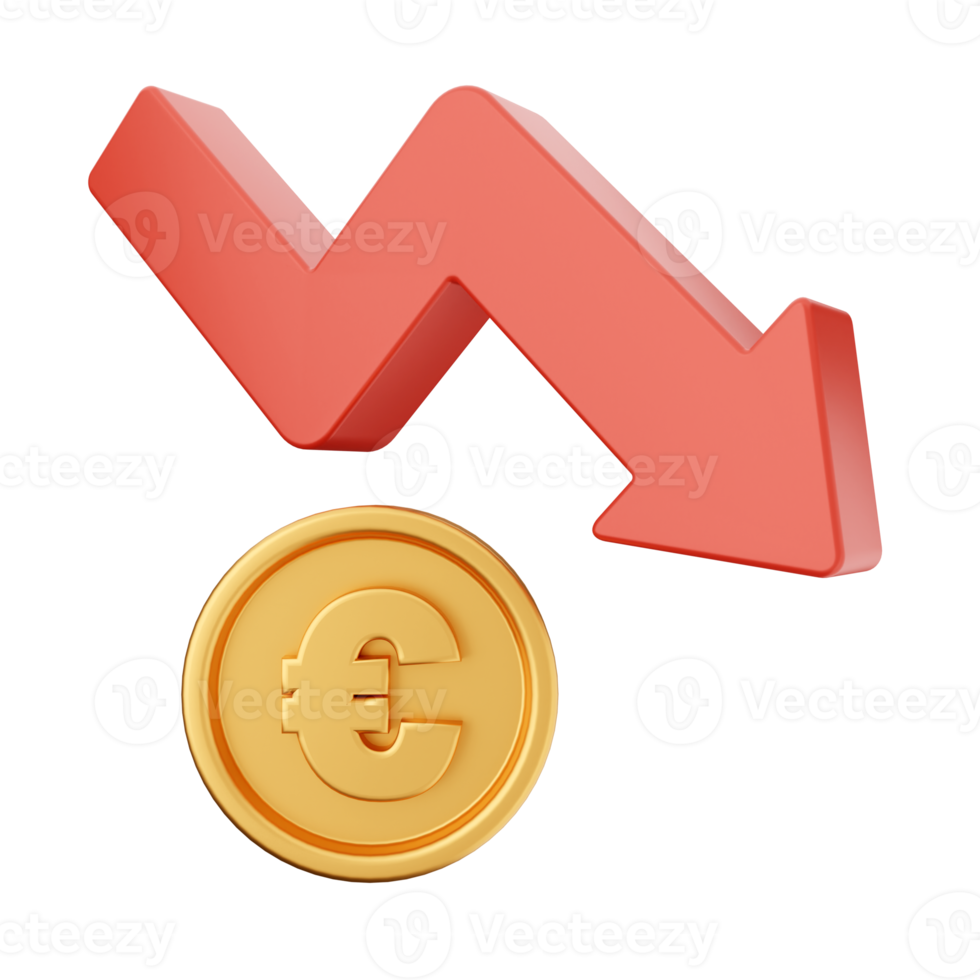 3d increase decrease money financial and business png