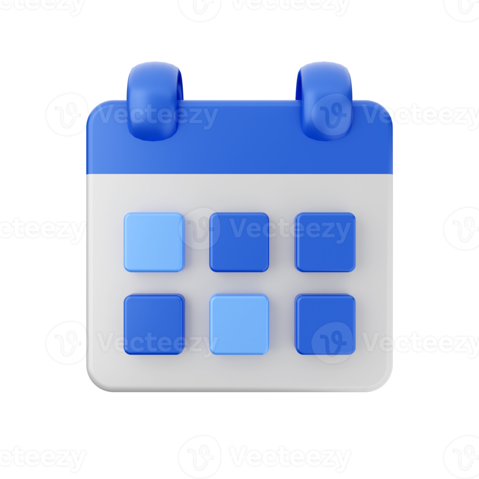 3d calendar date day schedule event icon illustration png