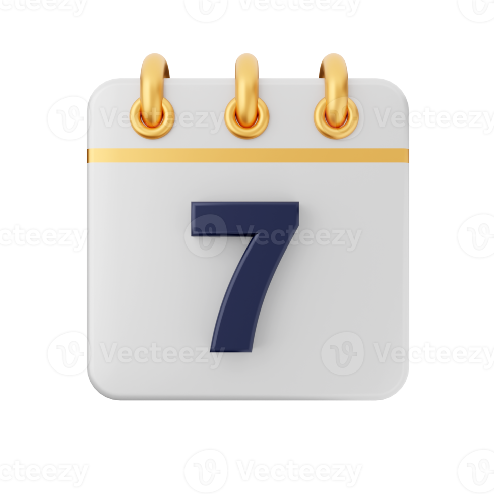 3d calendar icon illustration render png