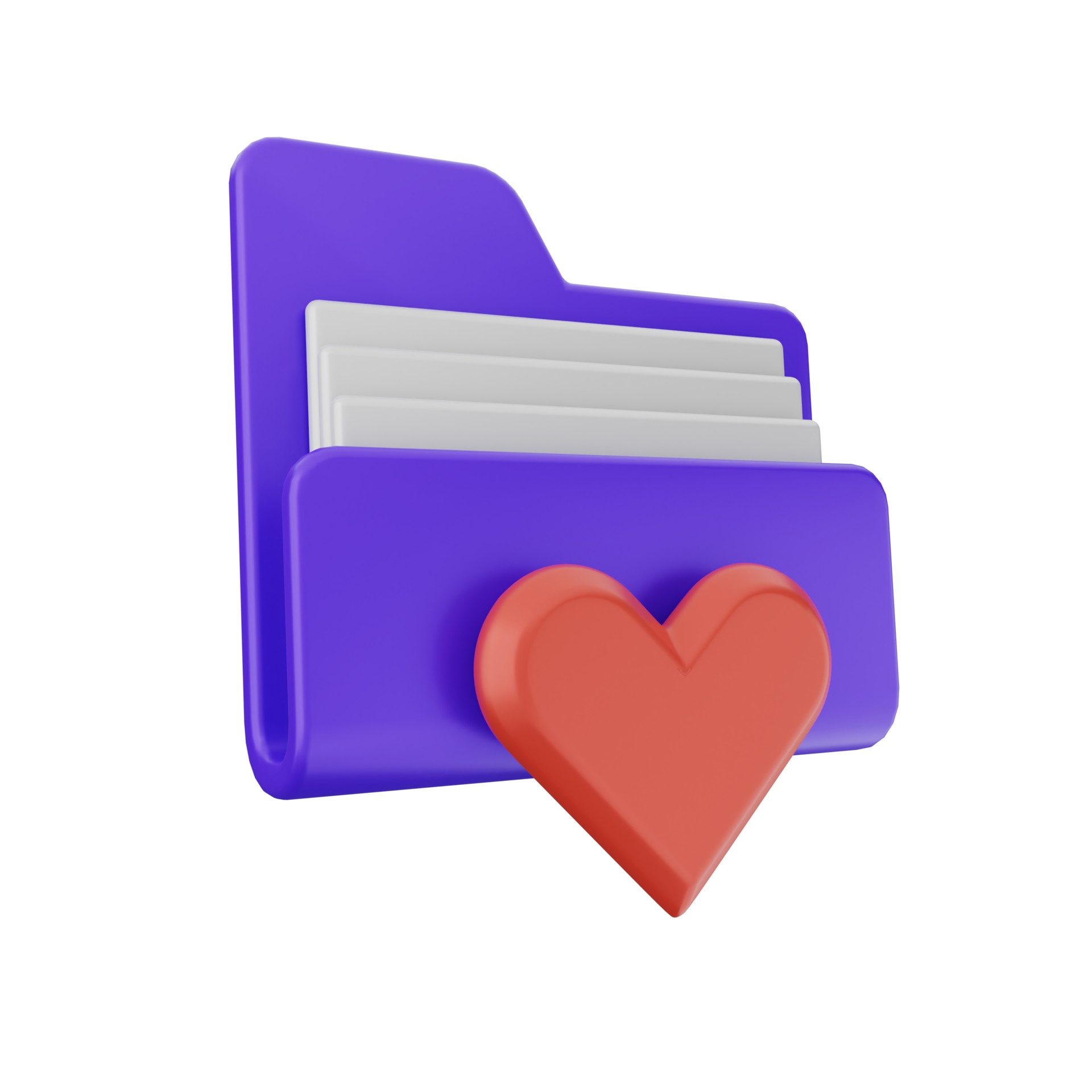3d folder icon file illustration 22359371 PNG