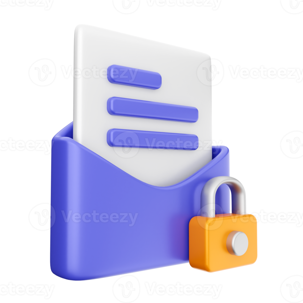 3d email mail message envelope png