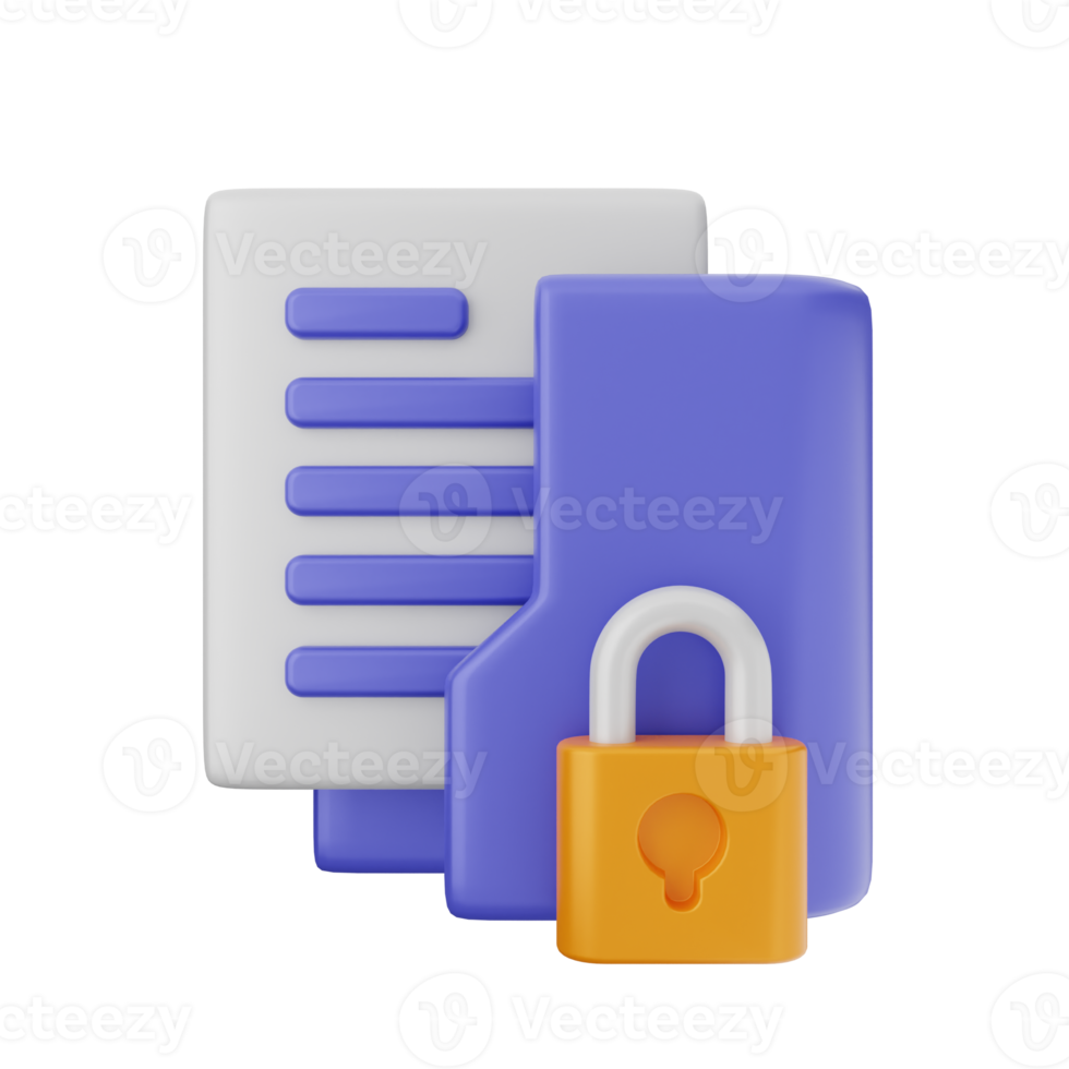 3d folder icon illustration png