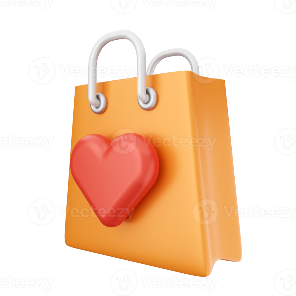 3d valentines day icon illustration love heart render png