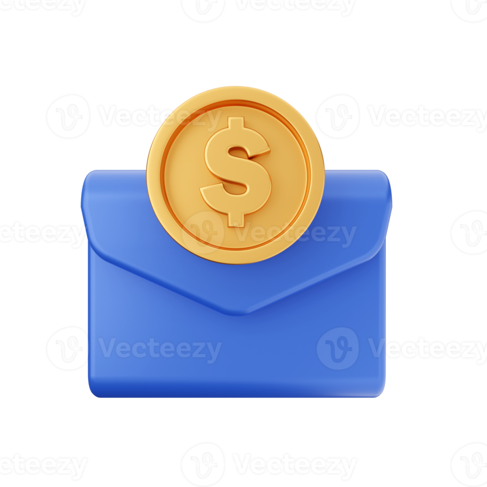 3d mail email message envelope png