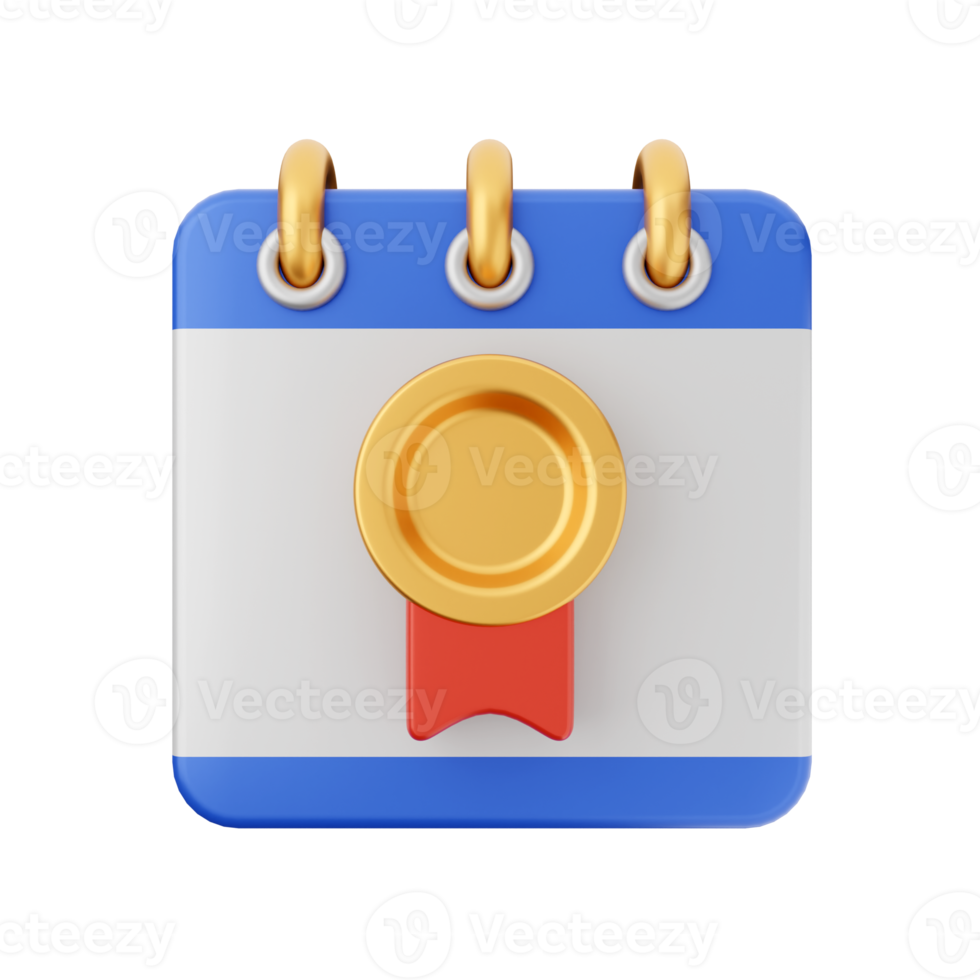 3d calendar icon illustration png