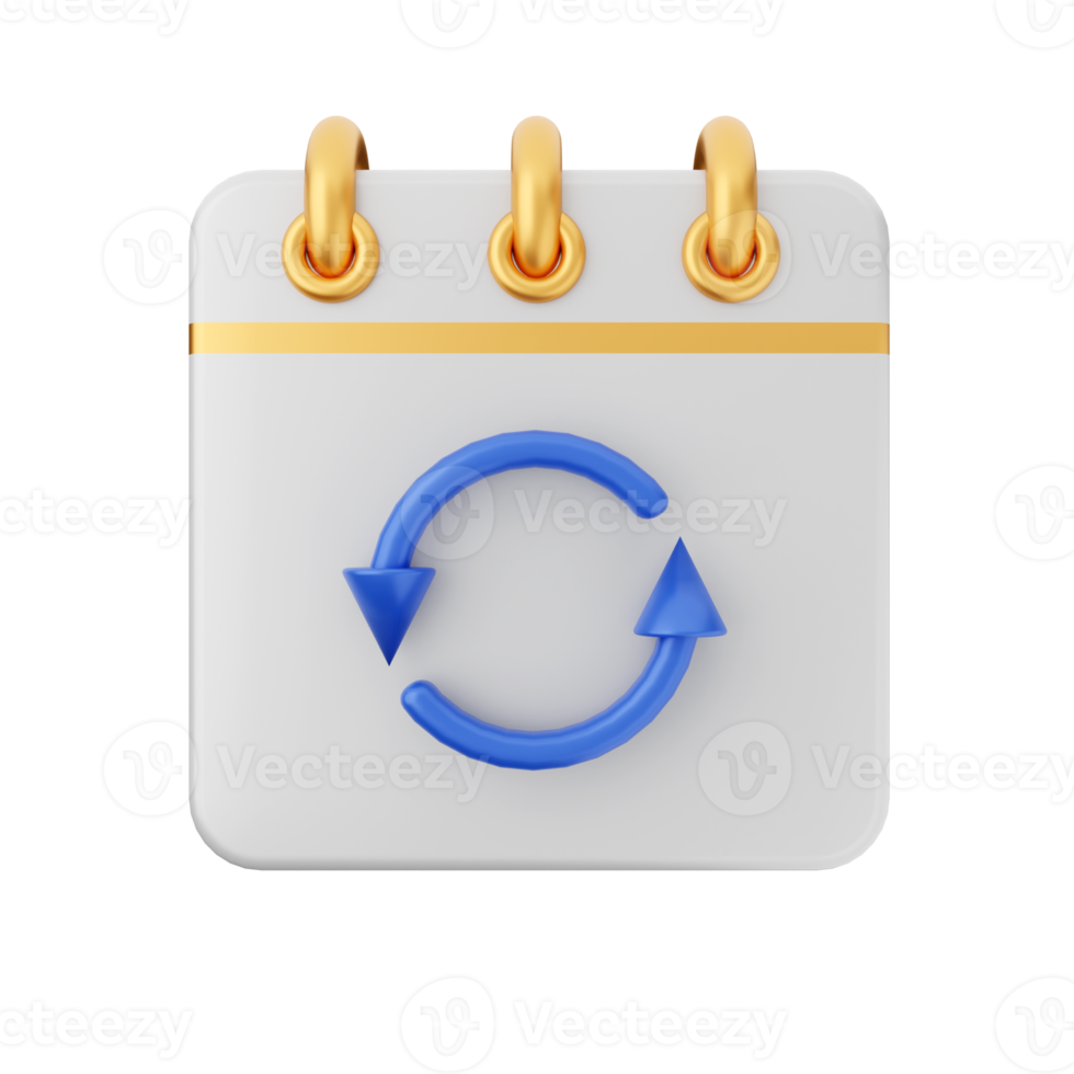 3d calendar icon illustration png