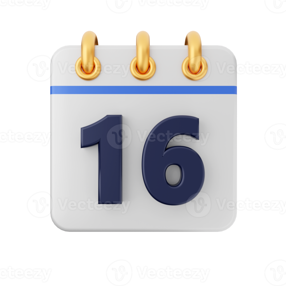 3d calendario icono ilustración png