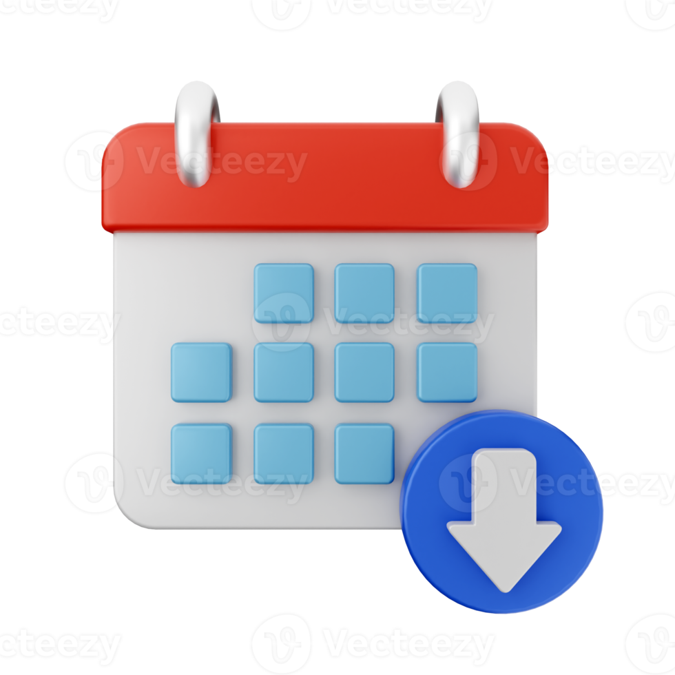 3d download icon illustration png