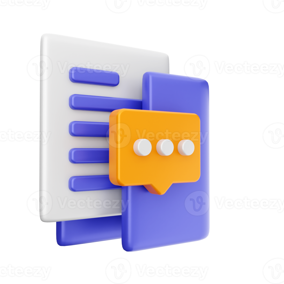 3d folder icon illustration png