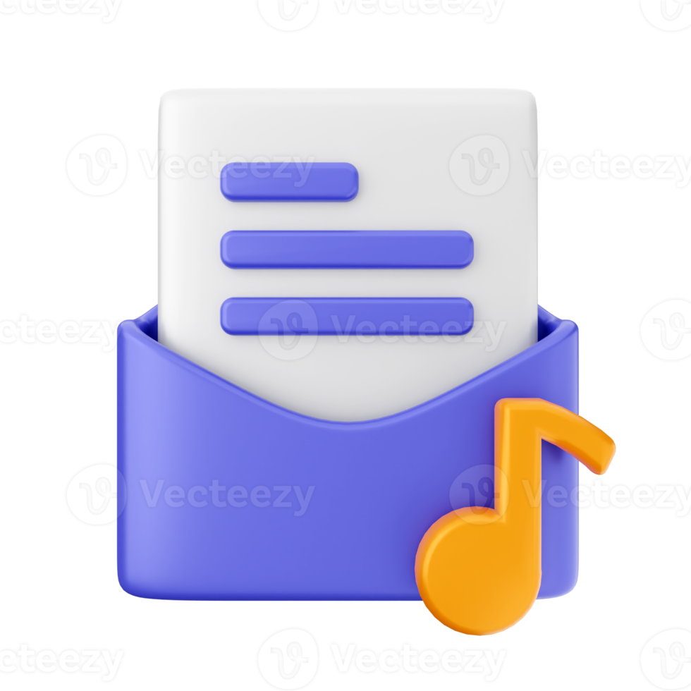 3d email mail message envelope png
