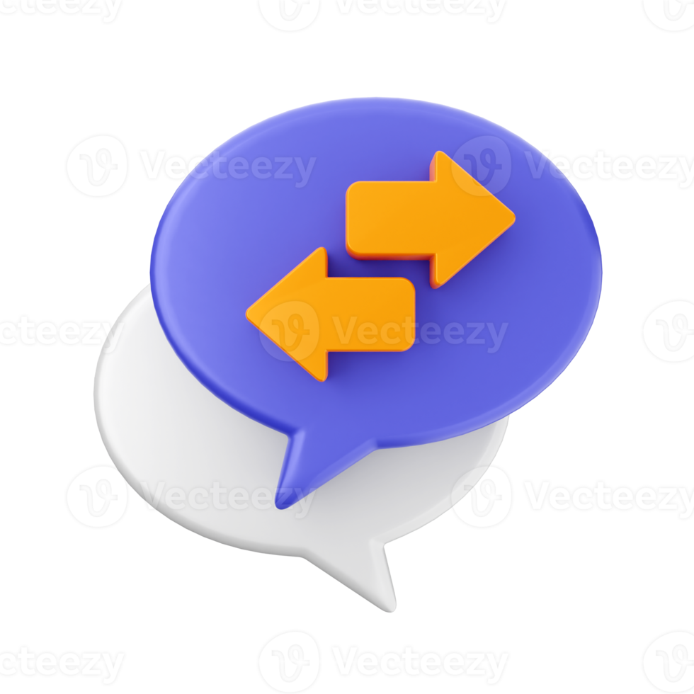 3d chat chatting icon png