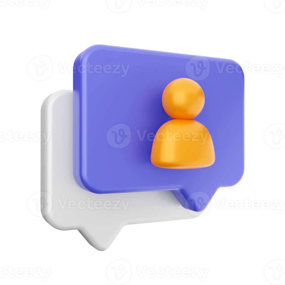 3d chat icon png