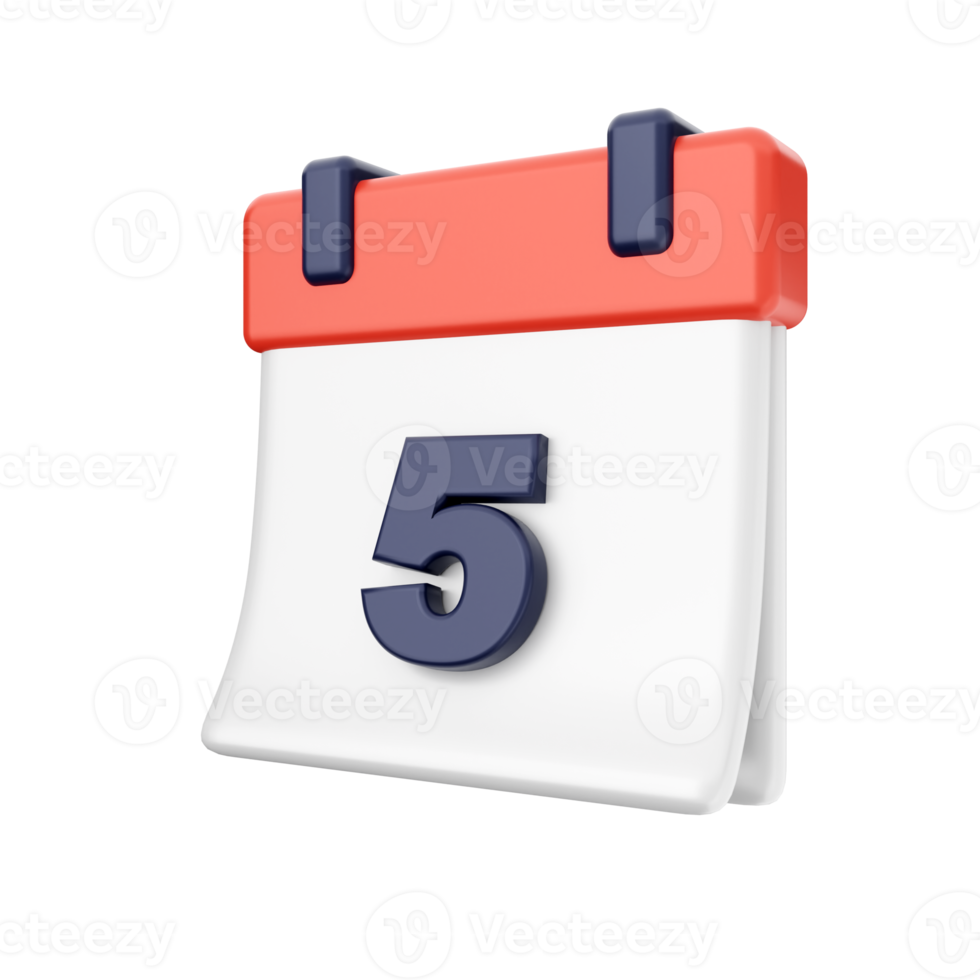 3d calendar icon illustration png