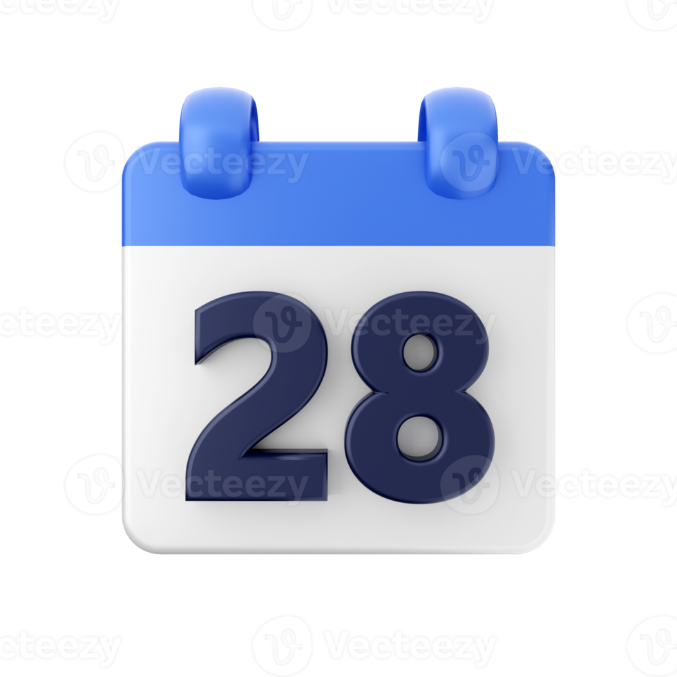 3d calendar date day schedule event icon illustration png