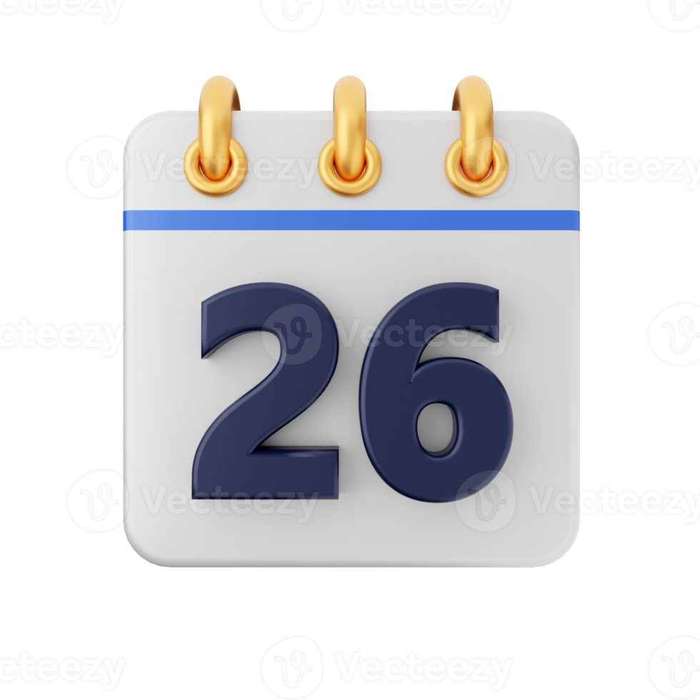 3d calendario icona illustrazione png