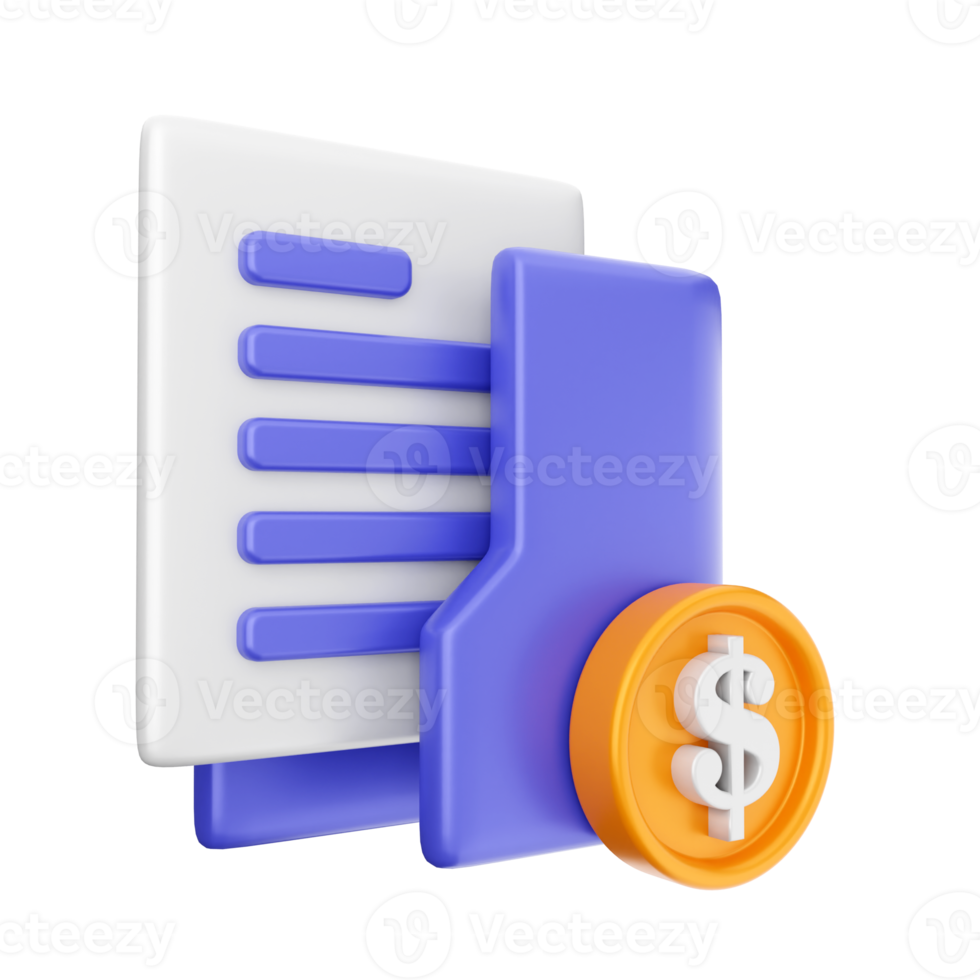 3d folder icon illustration png