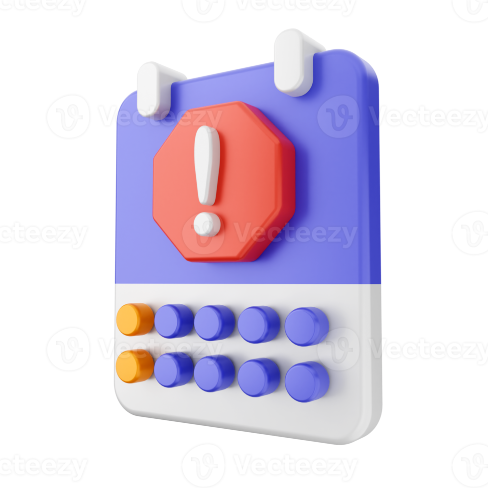 3d calendar icon illustration png