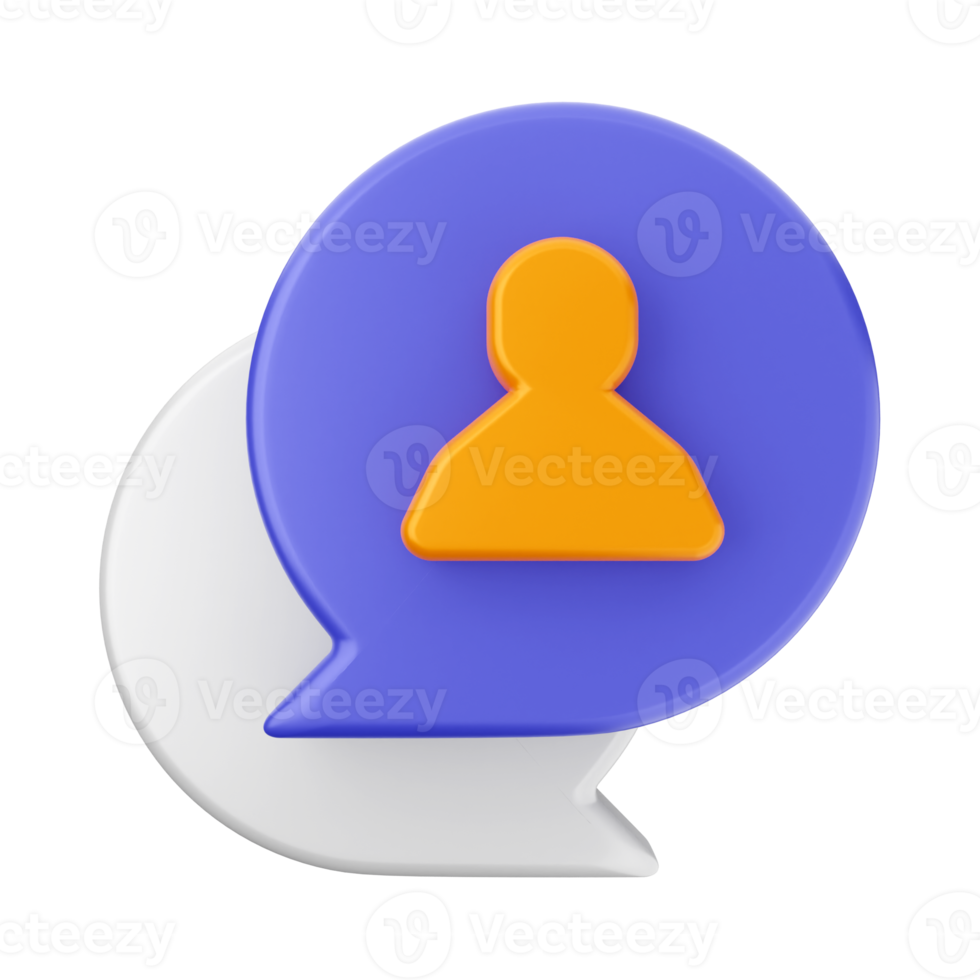 3d chat chatting icon png