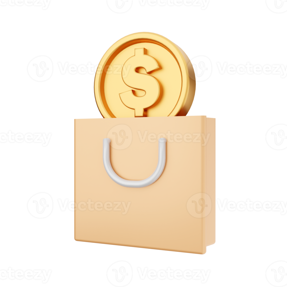 3d money dollar coin icon illustration png