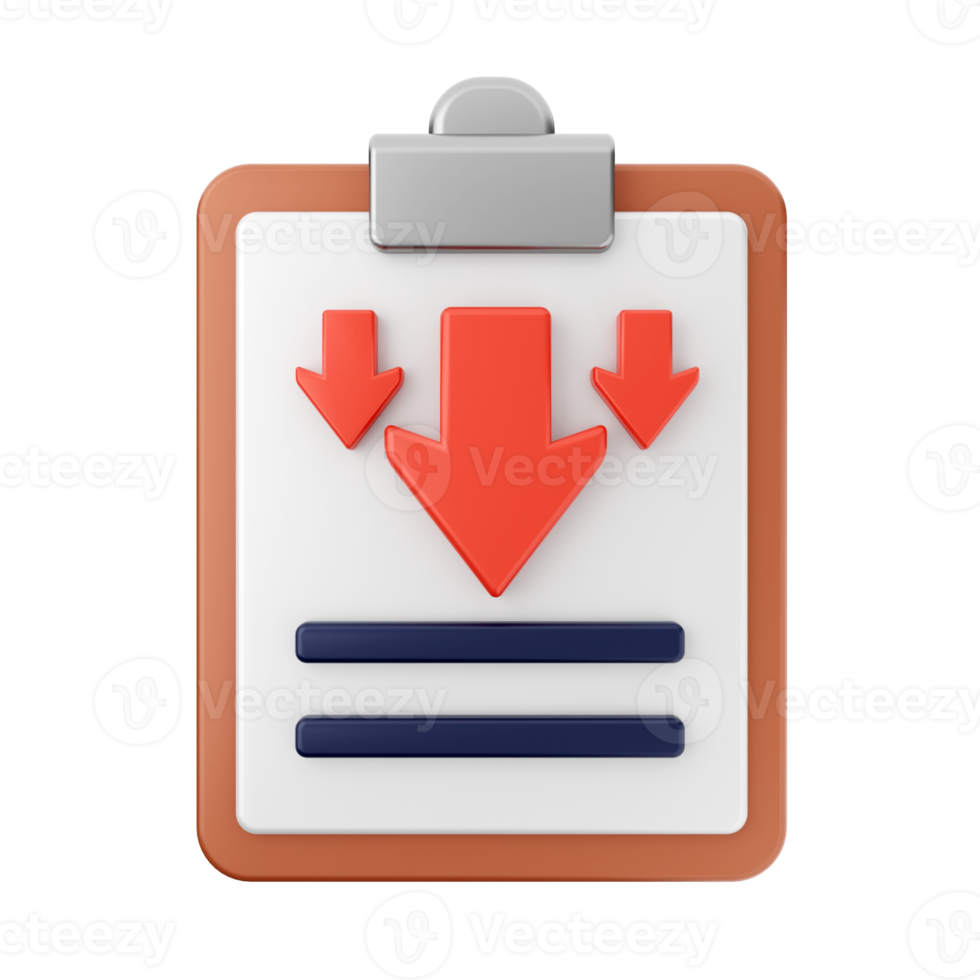 3d file report icon illustration png