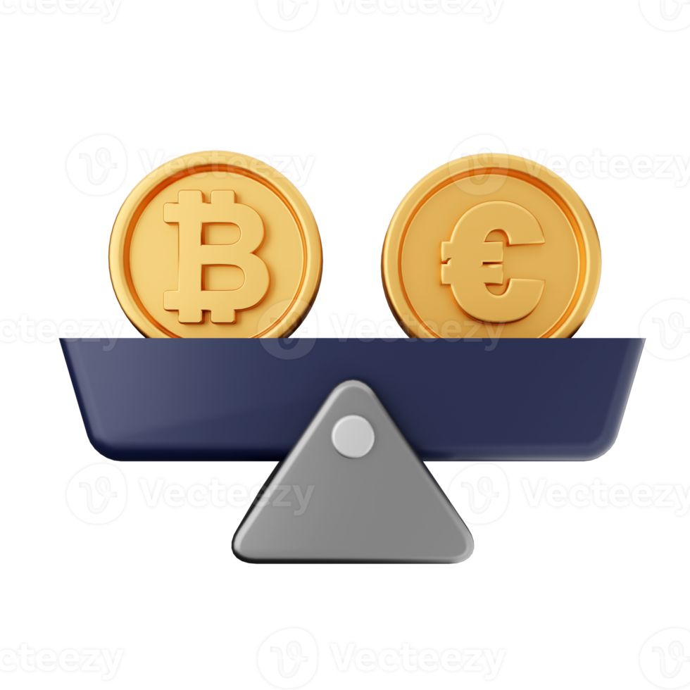 3d bitcoin cryptocurrency icon illustration png