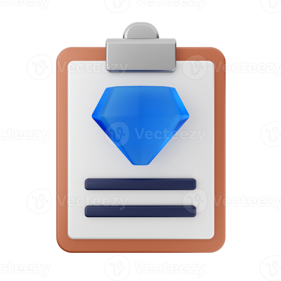 3d fichier rapport icône illustration png