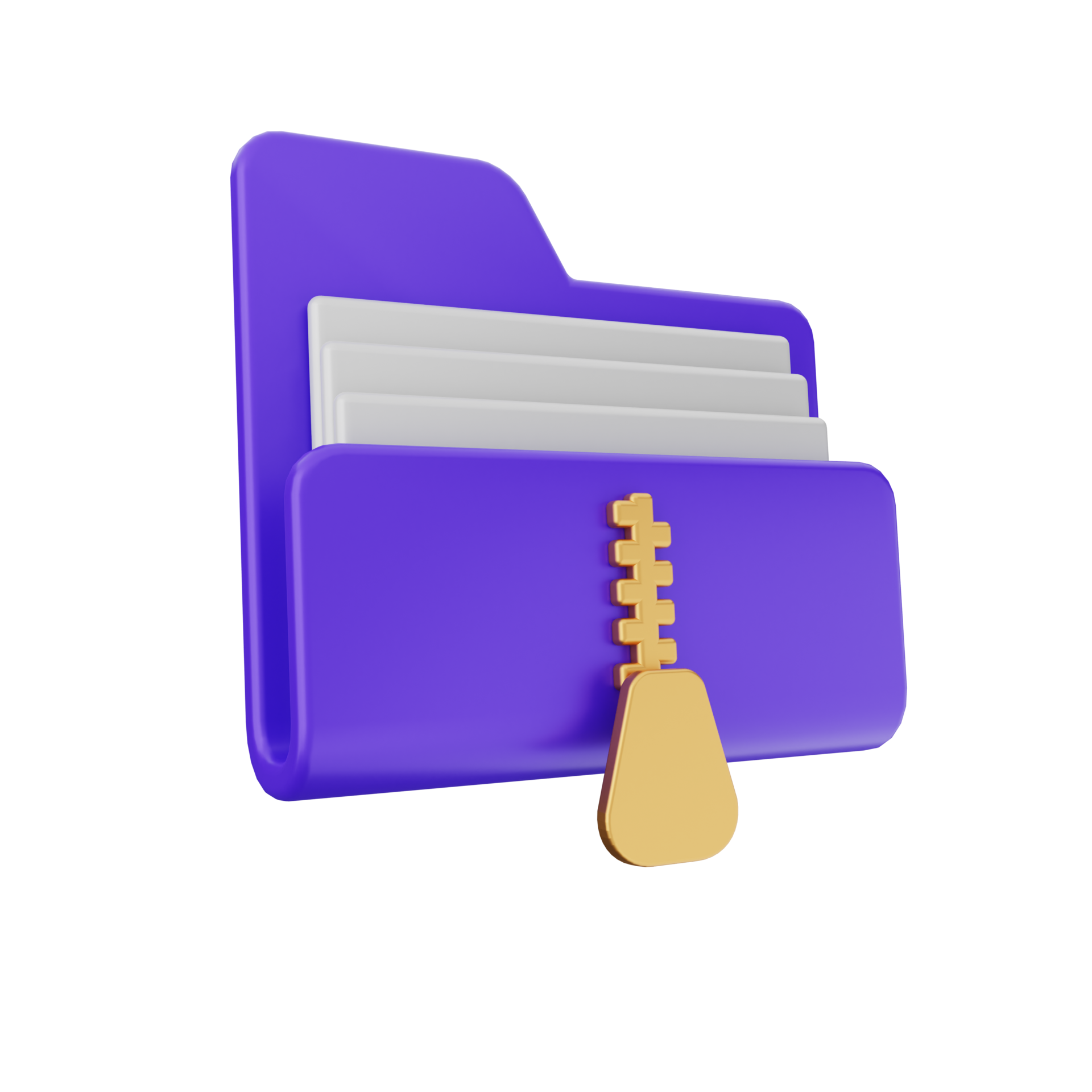 3d folder icon file illustration 22359825 PNG